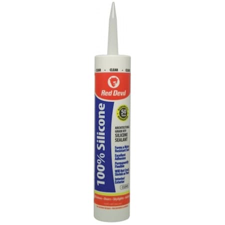 Red Devil 100 Percent Clear Silicone Sealant RE310505